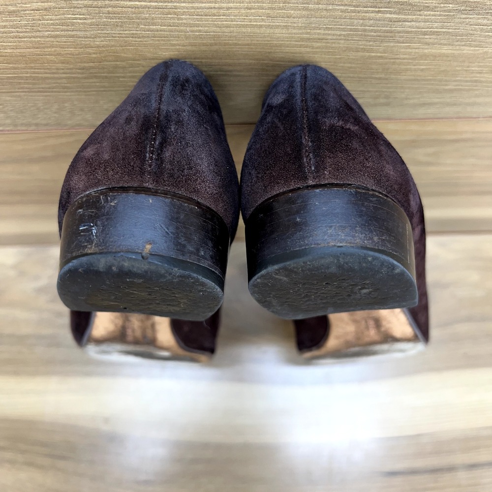 Salvatore Ferragamo Womens Size 10 AA Brown Suede Pumps - Picture 10 of 10